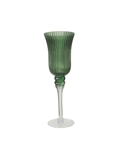 Windlight Manou Redondo Cristal 40cm | Decoración elegante y funcional