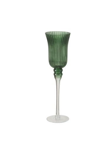 Windlight Manou Redondo Cristal 40cm | Decoración elegante y funcional