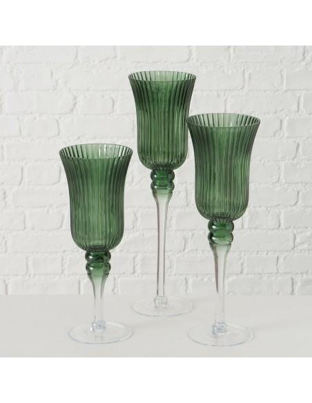 Windlight Manou Redondo Cristal 40cm | Decoración elegante y funcional