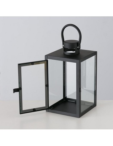Linterna Araña Cuadrada Interior 18cm | Decoración Rústica y Acogedora