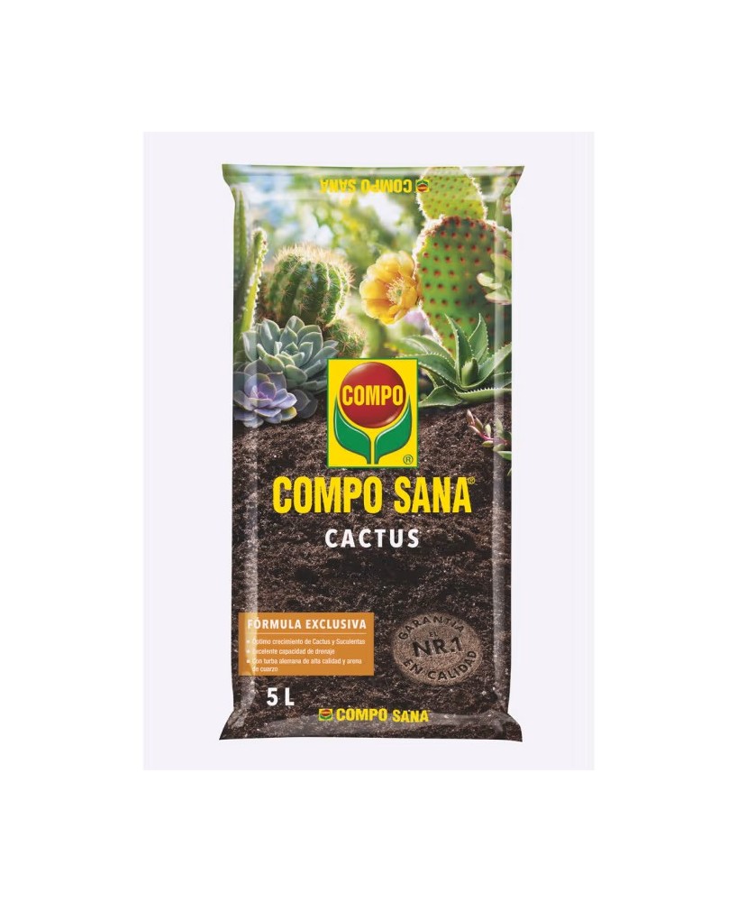 COMPO SANA Cactus 5L  Sustrato premium para cactus y suculentas en Endanea Garden

