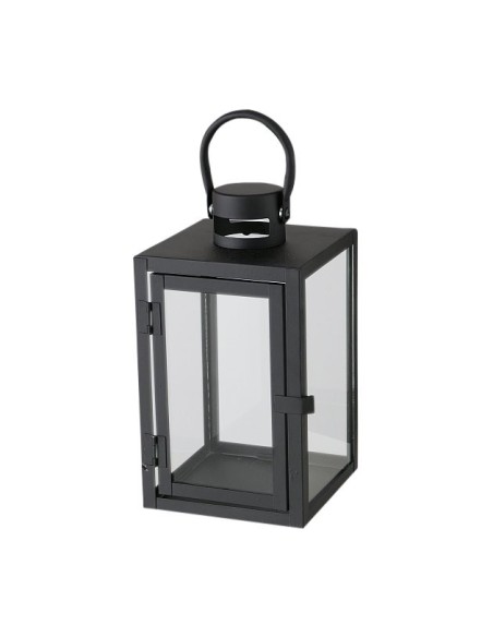 Linterna Araña Cuadrada Interior 25cm  Decoración Rústica y Elegante