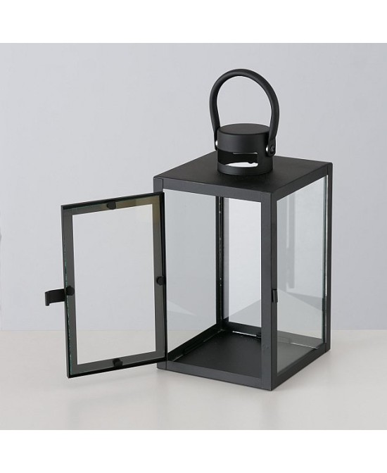 Linterna Araña Cuadrada Interior 25cm  Decoración Rústica y Elegante
