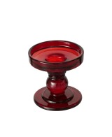 Portavelas Matar Cristal Lacado Rojo H8.5cm | Decoración Elegante y Moderna