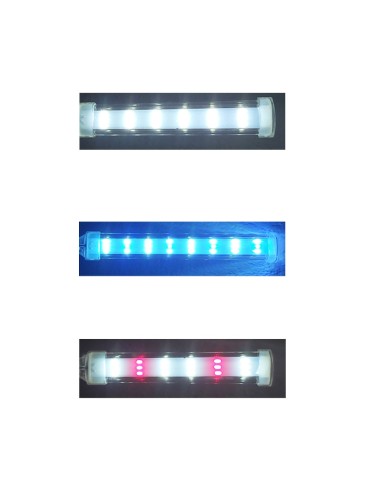 LED CON SOPORTE BLANCA ROJA 15CM