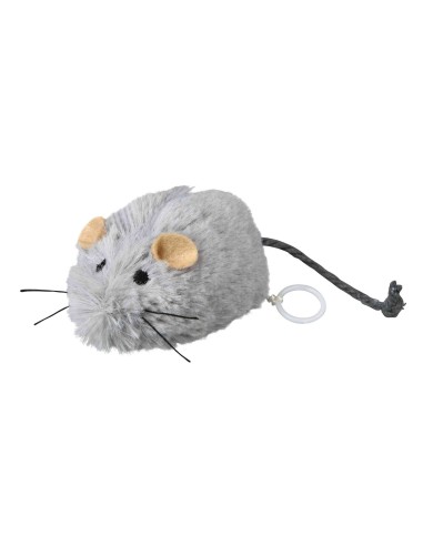 Ratón Enrollable con Movimiento 8 cm Gris | Juguete Interactivo para Gatos  Endanea Mascotas