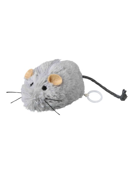 Ratón Enrollable con Movimiento 8 cm Gris | Juguete Interactivo para Gatos  Endanea Mascotas
