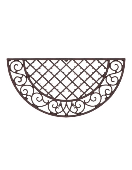 Felpudo de Hierro Semicircular - Resistente y Elegante para Entradas