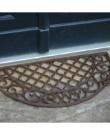 Felpudo de Hierro Semicircular - Resistente y Elegante para Entradas