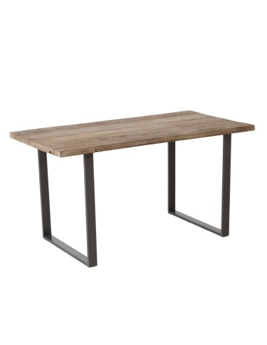 Mesa Maximus madera reciclada H78cm W75cm natural | Mueble rústico sostenible