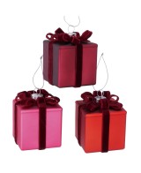 Adorno colgante regalo brillante L6cm H8cm | Decoración navideña elegante