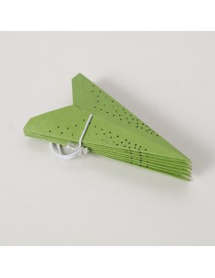 Adorno Colgante Estrella Kassina Bamboo Verde 7x30 cm Decoración Natural