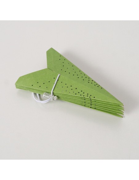 Adorno Colgante Estrella Kassina Bamboo Verde 7x30 cm Decoración Natural