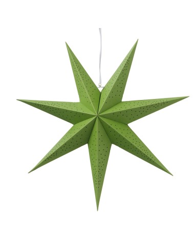Adorno colgante Kassina estrella bamboo verde 16.5 cm altura 50 cm diámetro