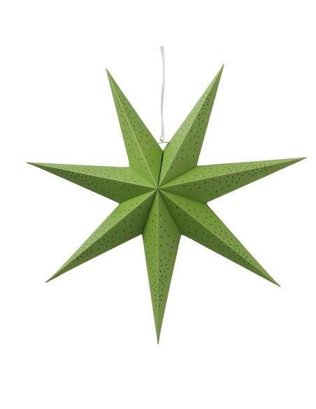 Adorno colgante Kassina estrella bamboo verde 16.5 cm altura 50 cm diámetro