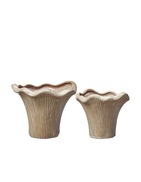 Jarrón Kantarell Porcelana 25x22 cm - Diseño Moderno y Elegante