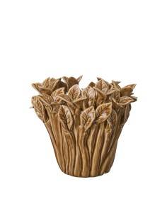 Jarrón Justina Marrón Decorativo | Elegancia y Estilo Natural para el Hogar