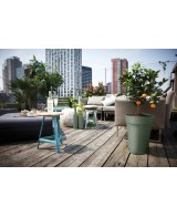 Plato Loft Redondo 24cm Verde Pistacho para Macetas y Jardineras
