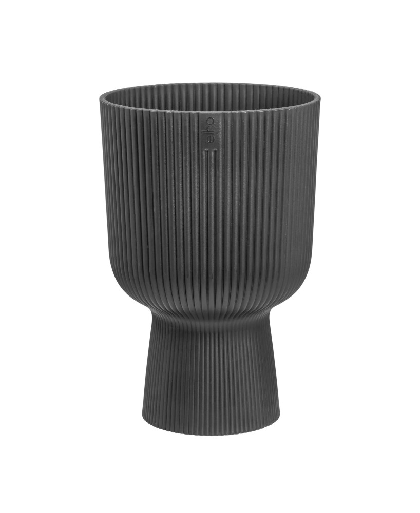 Maceta Vibes Fold Copa 30cm Antracita elegante y moderna para interiores y exteriores