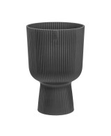 Maceta Vibes Fold Copa 30cm Antracita elegante y moderna para interiores y exteriores