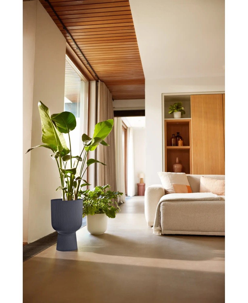 Maceta Vibes Fold Copa 30cm Antracita elegante y moderna para interiores y exteriores