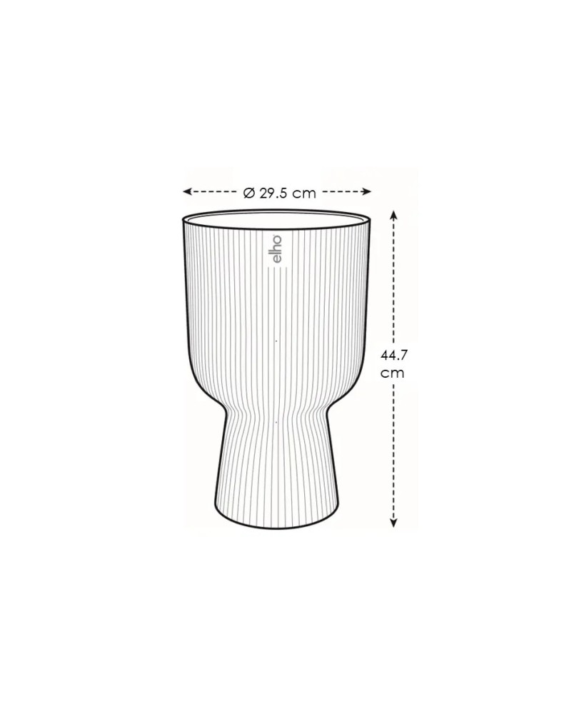 Maceta Vibes Fold Copa 30cm Antracita elegante y moderna para interiores y exteriores