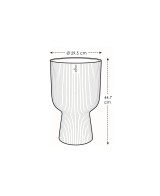 Maceta Vibes Fold Copa 30cm Antracita elegante y moderna para interiores y exteriores