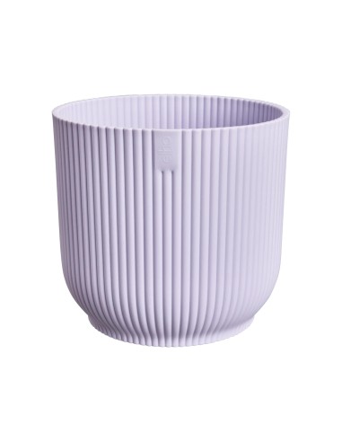 Maceta Vibes Fold Redonda 14cm Lila Claro para interiores y exteriores
