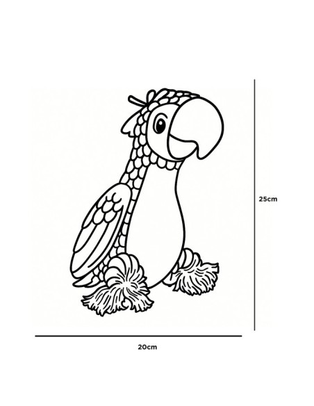 Doggy Masters Play Time Guacamayo Azul | Juguete resistente y divertido para perros | Endanea Mascotas