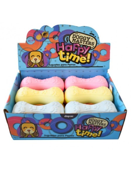 Doggy Masters Happy Time Huesos Engy and Relax 12.5x5 cm | Juguete resistente y relajante para perros | Endanea Mascotas