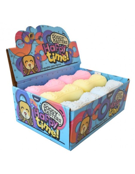 Doggy Masters Happy Time Huesos Engy and Relax 12.5x5 cm | Juguete resistente y relajante para perros | Endanea Mascotas