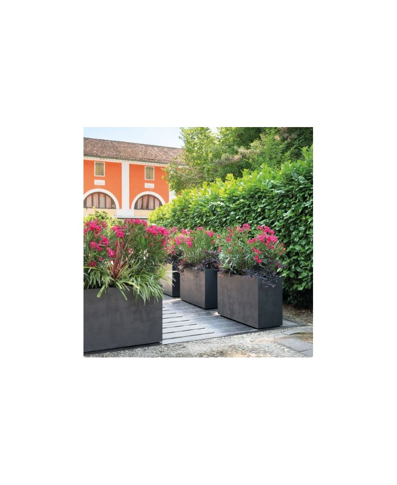 Maceta Muro Millennium R RA 98cm Marrón  Resistente y Elegante para Balcones y Jardines