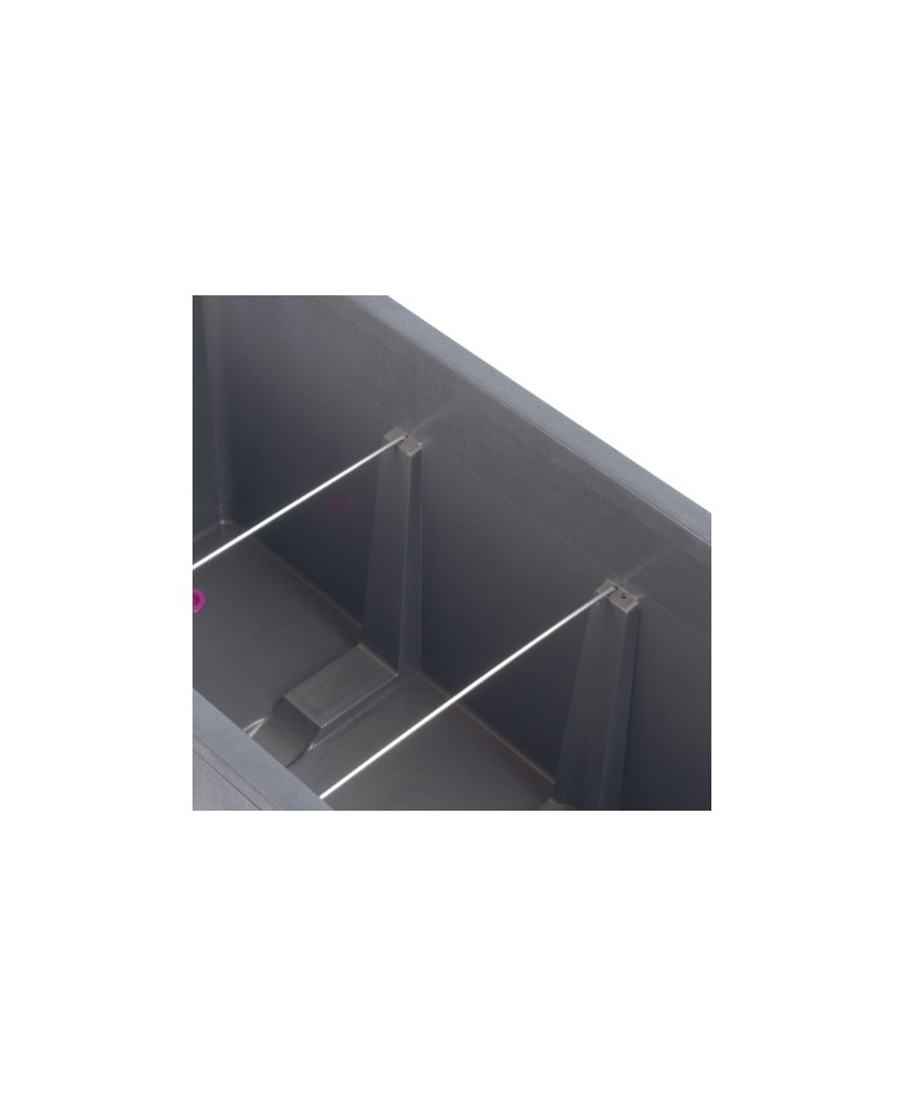 Maceta Muro Millennium R RA 98cm Marrón  Resistente y Elegante para Balcones y Jardines