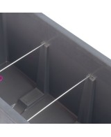 Maceta Muro Millennium R RA 98cm Marrón  Resistente y Elegante para Balcones y Jardines