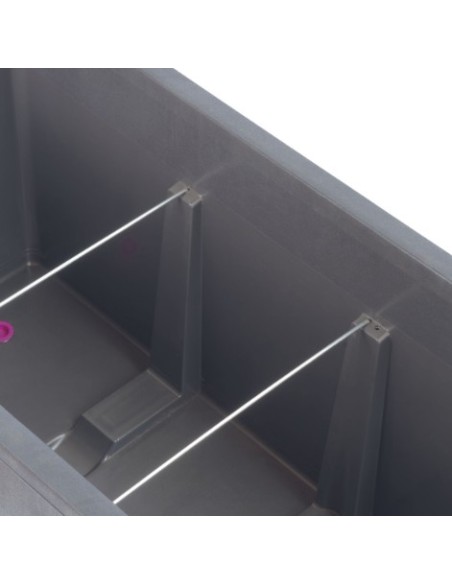 Maceta Muro Millennium R RA 98cm Antracita | Decoración Exterior y Jardín