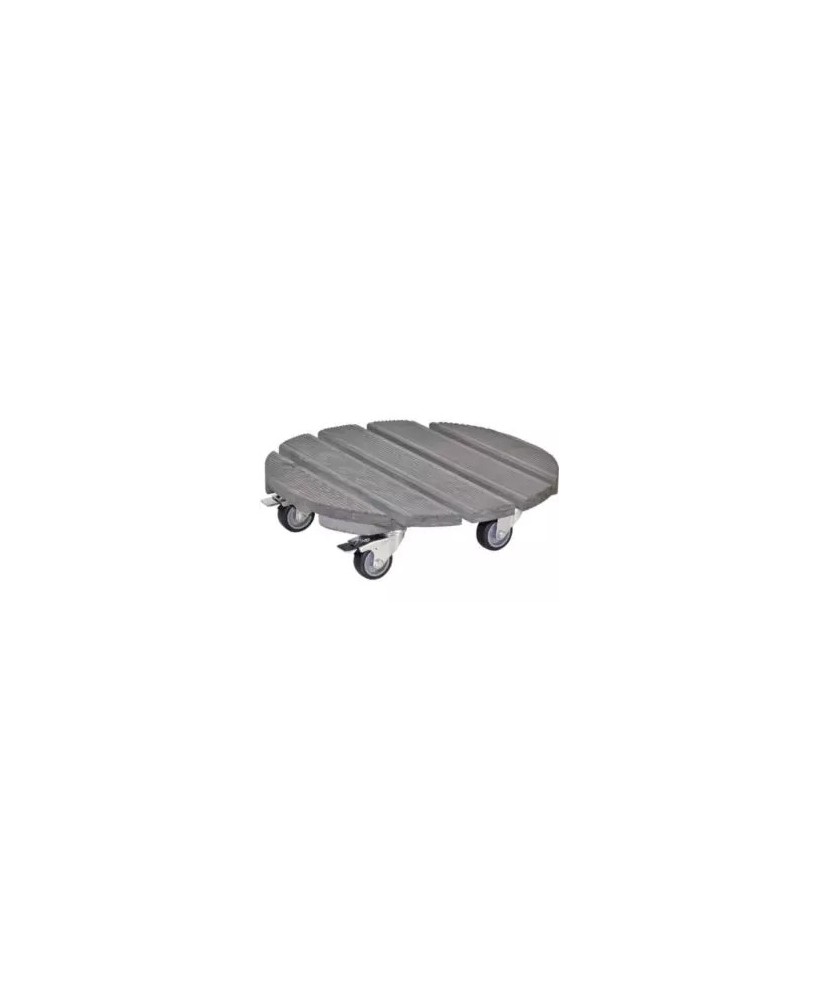 Rodillo Multifuncional de Madera de Haya 38 cm Gris | Soporte Muebles y Macetas | Endanea Garden