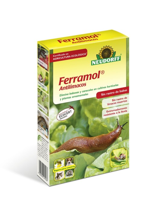 Antilimacos Ferramol 500gr Neudorff | Cebo Ecológico para Limacos y Babosas

