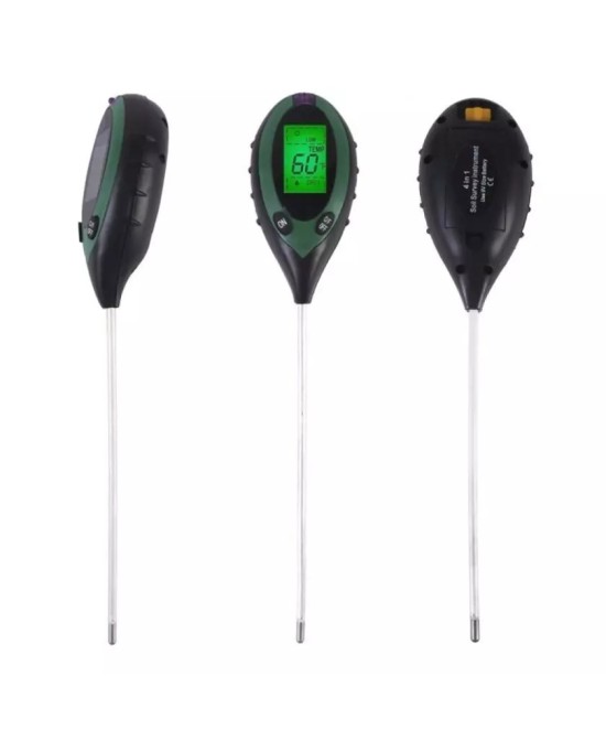 Medidor Digital pH Temperatura y Humedad BRICOMED | Control Preciso de Cultivos | Endanea Garden