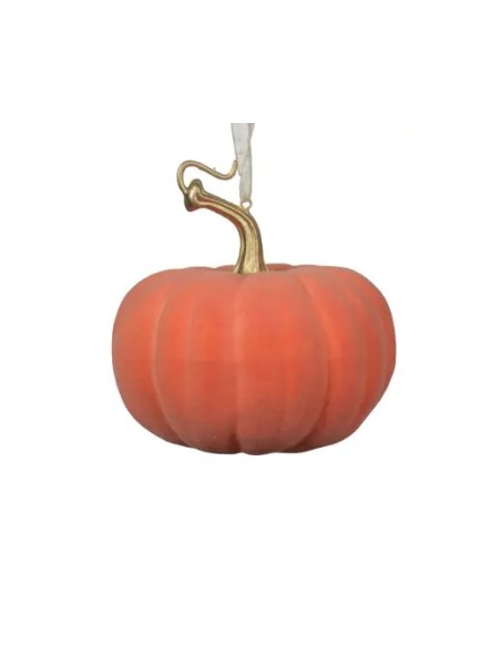 Calabaza de Espuma 9.5x9.5x9 cm Roja para Decoración Otoñal y Halloween