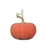 Calabaza de Espuma 9.5x9.5x9 cm Roja para Decoración Otoñal y Halloween