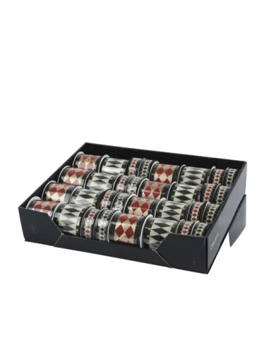 Cinta de Poliéster Verde y Rojo 200 cm Decorativa para Manualidades y Regalos