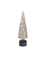 Pino Giratorio con Microled Destelleante D11xH39 cm Ámbar Decoración Navideña