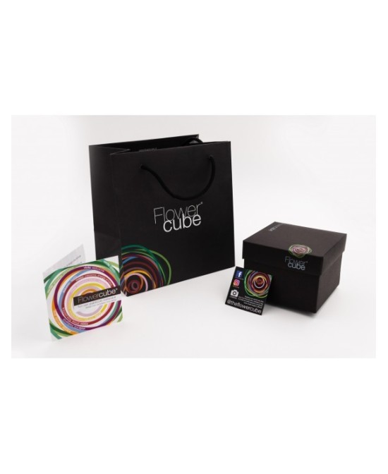 Flowercube Rosa 10x10 Packaging Blanco | Rosa Preservada Elegante | Endanea Garden