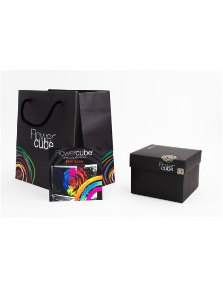 Flowercube Special Edition Rosa 8x8 Colore Rainbow Rosa Preservada Regalo Original