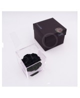 Flowercube Rosa 10x10 Packaging Negro Regalo Elegante Flores Preservadas