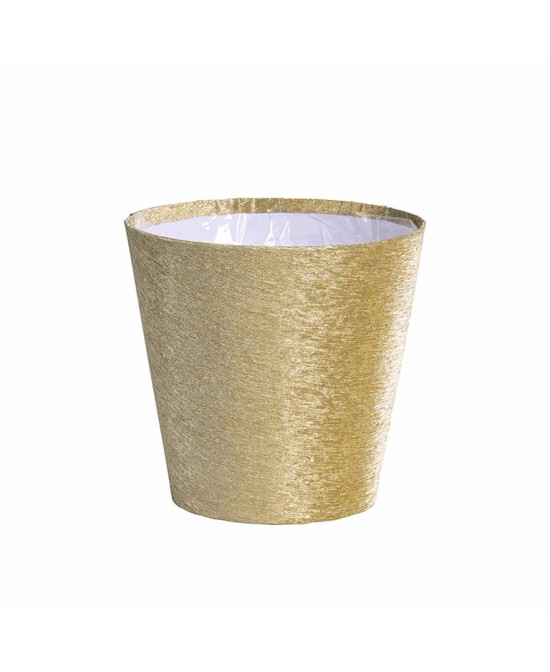 Maceta de Cartón Liso 16x15 cm Oro Viejo | Ecológica y Decorativa | Endanea Gardenmaceta cartón oro viejo, maceta ecológica, ma