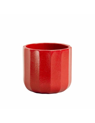 Maceta Sita Geometric 10x10 cm Roja | Diseño Moderno y Duradero