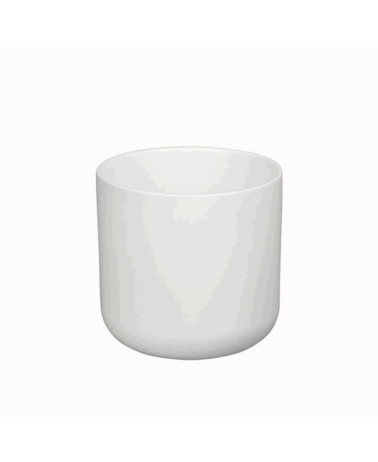 Maceta Sita 26,5x26 cm Blanco Diseño Moderno y Elegante para Interiores y Exteriores
