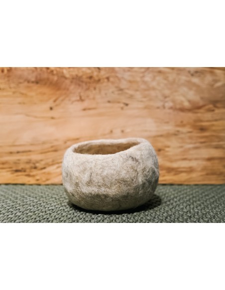 Cuenco Lana D20 cm Blanco | Decoración Moderna para Hogar y Jardín | Endanea Garden