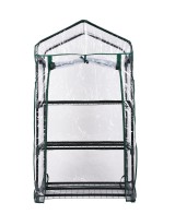 Invernadero 3 Estantes 128x69x49 cm para Plantas Interior y Exterior